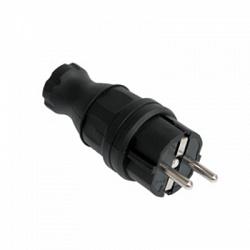 IEK ОМЕГА Вилка прямая (каучук) ВБп3-1-0м  IP44 PKR01-016-2-K02