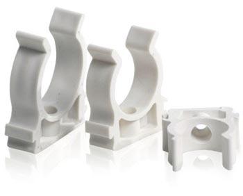 Держатель-клипса универсальная 16мм. белая