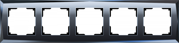 Werkel  Diamant Черный Рамка 5-местная WL08-Frame-05 a030761