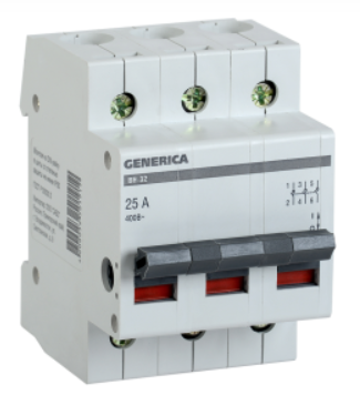 Выключатель Нагрузки  3П  32А  GENERICA  ВН-32