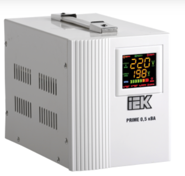 Стабилизатор 1ф  0,5кВа релейный напольный Prime 0,5 кВА симисторный ИЭК