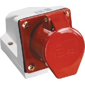 Розетка IEK 114 3Р+PЕ 16А 380В IP44 стационарная
