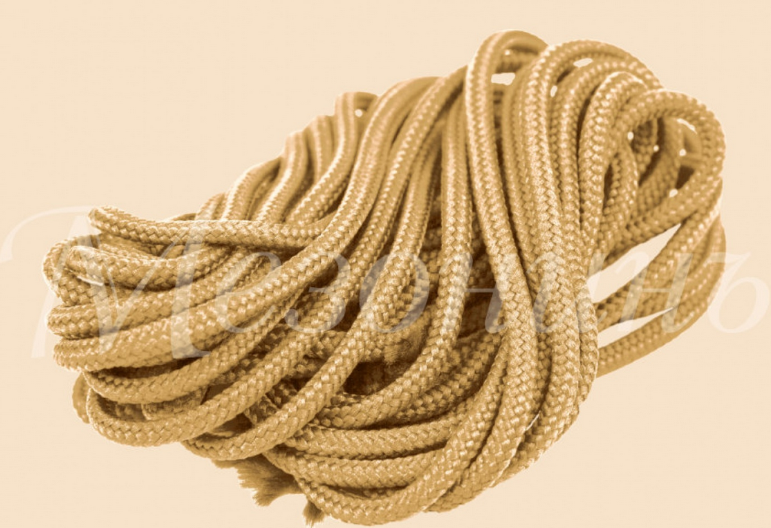 Greenel Мезонин Шнур из п/э нити для фиксации проводов на изоляторах,  карамель (5м) GE70005-34